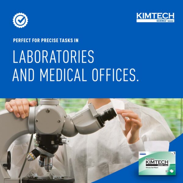 Kimtech Science Kimwipes Delicate Task Wipes, 1-Ply, 8.2 x 4.4 Inches by Kimtech Science (Part No. 34155) - Image 8