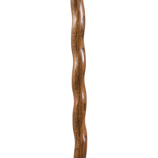 Brazos* Twisted Oak Backpacker Handcrafted Walking Stick, 58-Inch, Brown - Image 4
