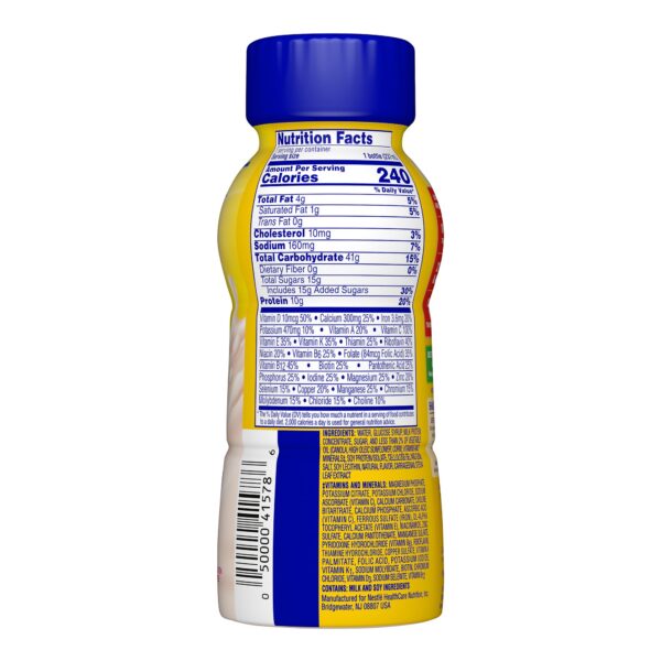 Carnation Breakfast Essentials Strawberry Nutritional Drink - 8 oz Bottle, Made by Carnation - Image 2