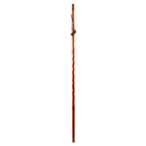 Brazos* Twisted Cedar 58-Inch Walking Stick with Wooden Handle * Durable and Lightweight Mobility Aid