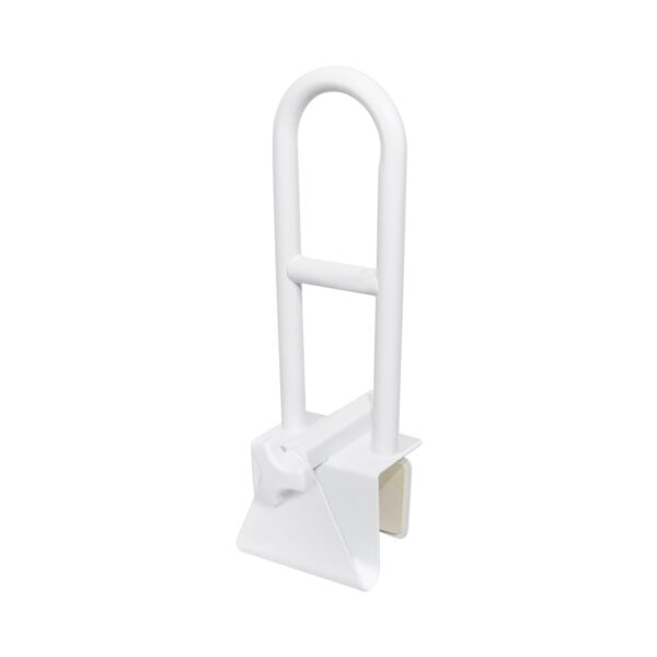 McKesson 146-12036 Bathtub Grab Bar, 14.5-Inch White Steel, Safety Support with Adjustable Clamp Mount - Image 2