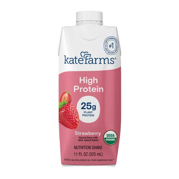 Kate Farms High Protein Strawberry Nutrition Shake, 11 oz., Case of 12 - Image 2