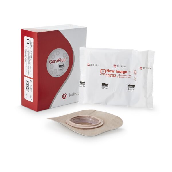 New Image CeraPlus Soft Convex Skin Barrier with Floating 57 mm Flange for Ostomy Care - Image 7