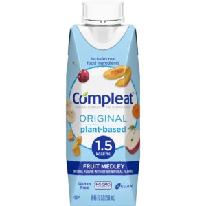 Compleat? 1.5 Original Fruit Medley Tube Feeding Formula, 250 mL - Nutritional Liquid for Adults