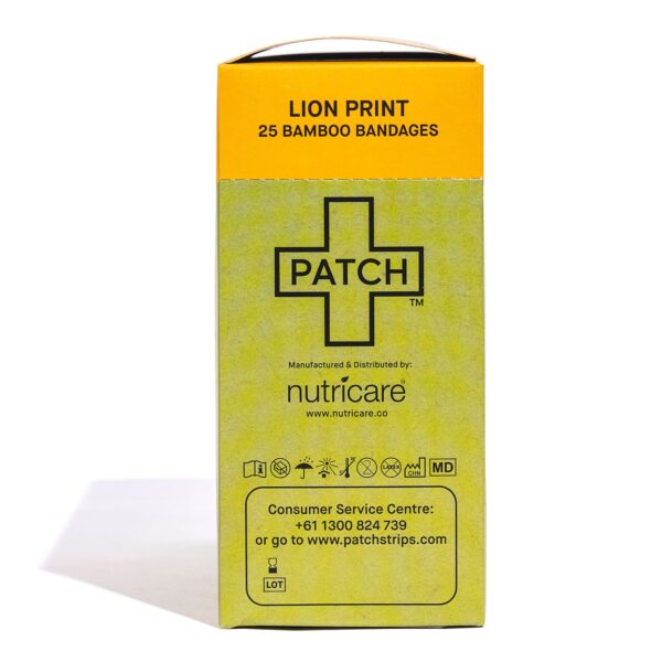 Patch Kids Lion Design Adhesive Bandages - 3/4 x 3 Inch Eco-Friendly Bamboo Wound Care - Image 7