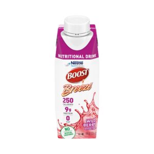 Boost Breeze Wild Berry 8 oz. Nutritional Drink * Supports Wound Healing and Malnourishment Relief