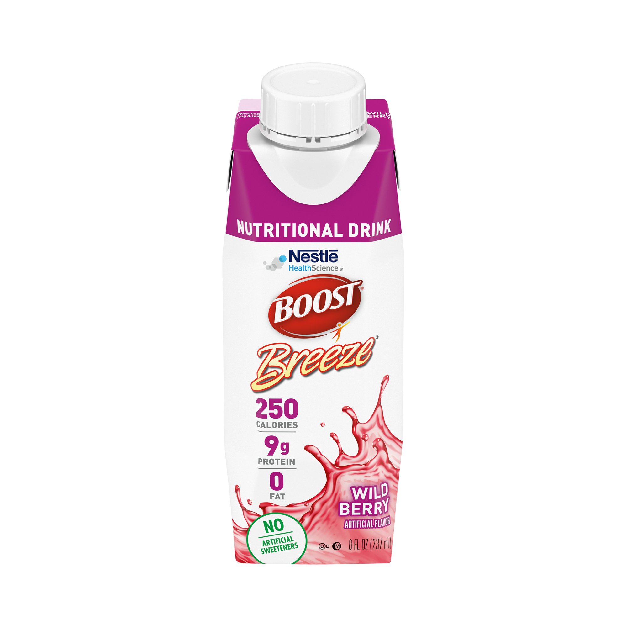 Boost Breeze Wild Berry 8 oz. Nutritional Drink * Supports Wound Healing and Malnourishment Relief