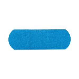 American White Cross Blue Metal Detectable Adhesive Bandage 1 x 3 Inches