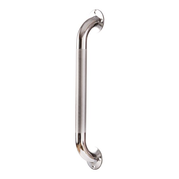 DMI® 24-Inch Knurled Steel Shower Grab Bar with Textured Handle - Image 2