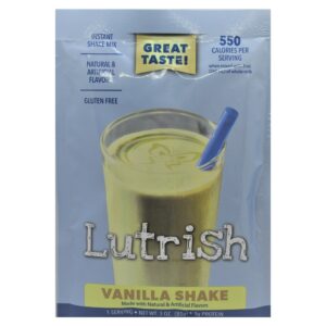 Lutrish High Calorie Vanilla Oral Supplement Shake - 3 oz Packets (24/CS)