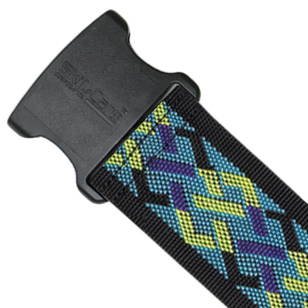 SkiL-Care™ Nylon Gait Belt with Delrin Buckle, 60 Inch, Geo Pattern Design - Image 2