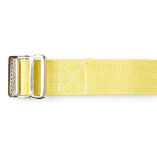 McKesson Gait Belt with Metal Drop Jaw Buckle, Washable Cotton, 60 Inch, Yellow - Part Number MDT821203Y - Image 3