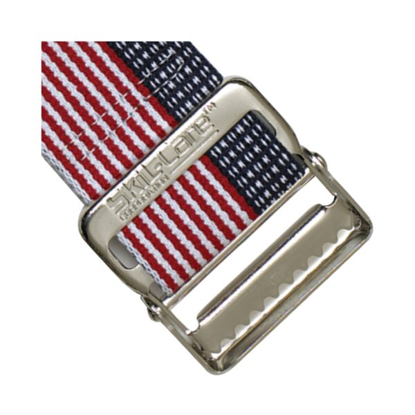 SkiL-Care™ Heavy-Duty Gait Belt with Metal Buckle, Stars & Stripes Design, 72 Inch - Image 2