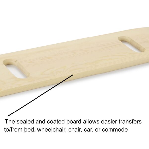 DMI® Transfer Board with Cut-Out Handles - 8 x 30 Inches, Plywood, 440 lb Capacity - Image 5