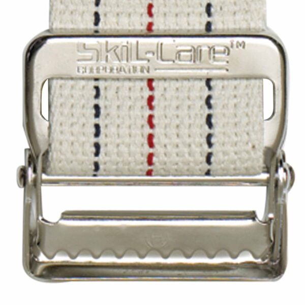 SkiL-Care™ Heavy-Duty Gait Belt with Metal Buckle, Pinstripe, 72 Inch - Image 4