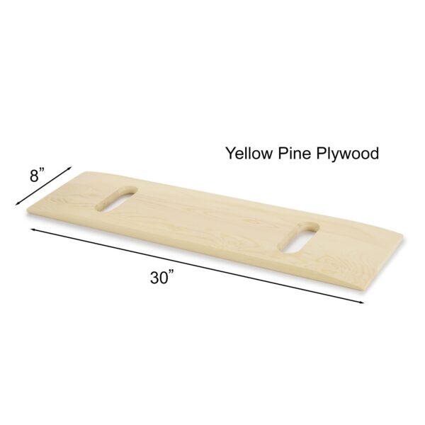 DMI® Transfer Board with Cut-Out Handles - 8 x 30 Inches, Plywood, 440 lb Capacity - Image 6