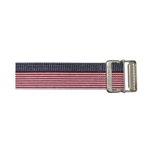 SkiL-Care™ Heavy-Duty Gait Belt with Metal Buckle, Stars & Stripes Design, 72 Inch