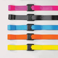 Posey EZ Clean Gait Belt with Spring-Loaded Buckle - 81 Inch Blue Polyurethane Webbing Transfer Belt