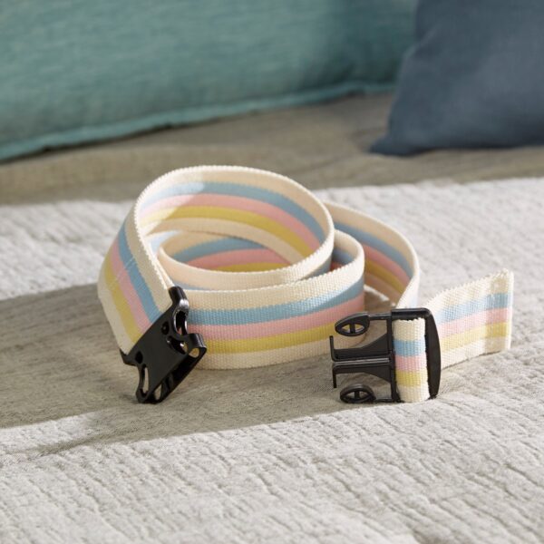 McKesson Pastel Stripe Gait Belt, 60 Inch - Heavy-Duty Transfer Equipment with Delrin Buckle - Image 4