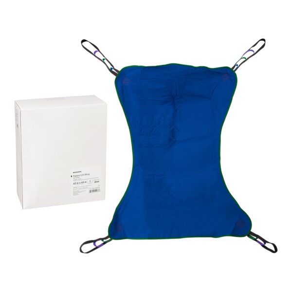 McKesson Full Body Patient Sling, Extra Large – Supports up to 600 lbs, Blue Polyester Transfer Sling - Image 3