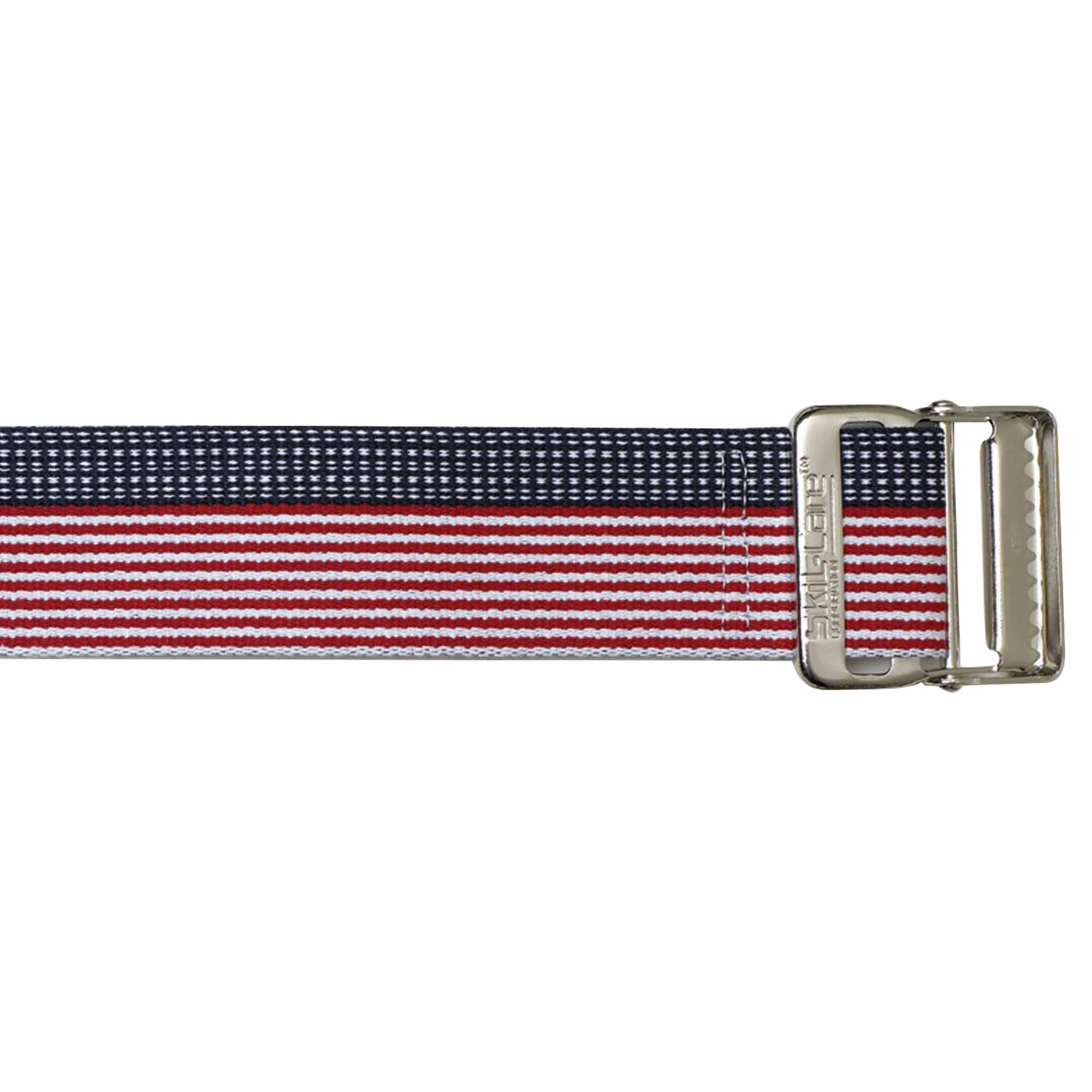 SkiL-Care Heavy-Duty Gait Belt with Metal Buckle, Stars & Stripes Design, 60 Inch