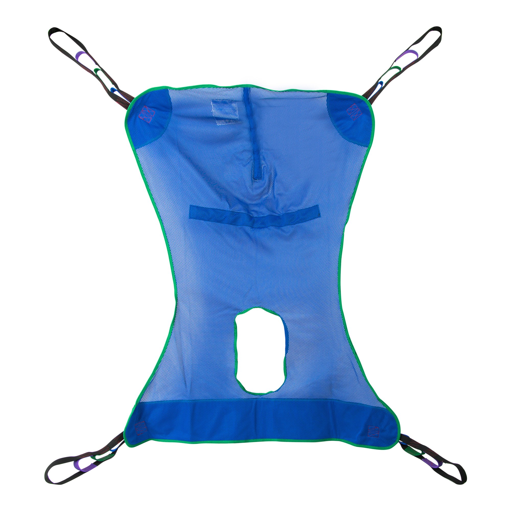 McKesson Mesh Full Body Commode Sling, Medium – Supports up to 600 lbs with Commode Opening and Four-Point Compatibility
