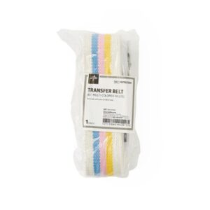 McKesson Transfer Gait Belt with Buckle, 60 Inch Cotton Pastel Stripe