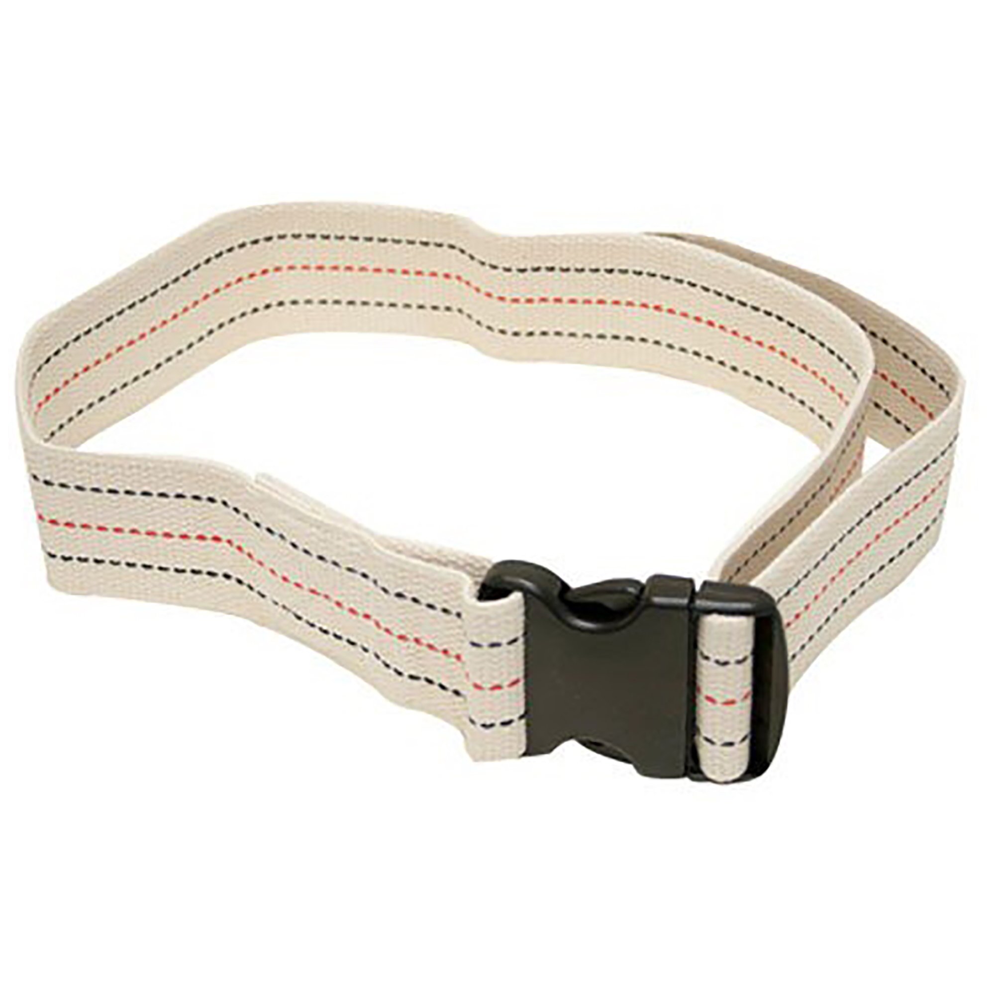 SkiL-Care™ Pinstripe Gait Belt with Delrin Buckle, 60 Inch - Durable Cotton Transfer Belt for Safe Resident Ambulation