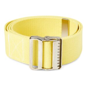 McKesson Gait Belt with Metal Drop Jaw Buckle, Washable Cotton, 60 Inch, Yellow - Part Number MDT821203Y
