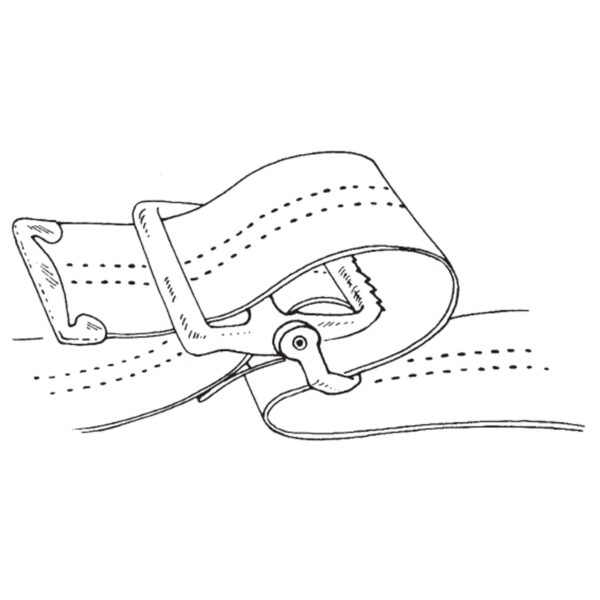 SkiL-Care™ Nylon Gait Belt with Metal Buckle, 60 Inch Length - Image 4