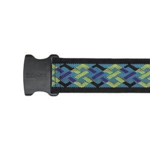 SkiL-Care™ Nylon Gait Belt with Delrin Buckle, 60 Inch, Geo Pattern Design