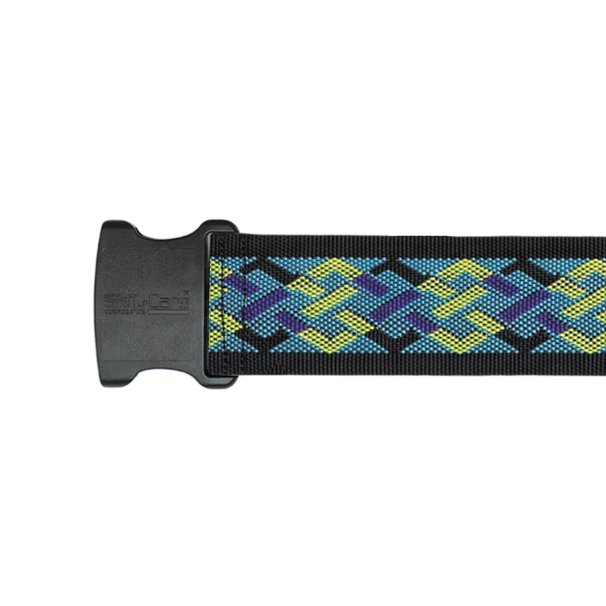 SkiL-Care™ Nylon Gait Belt with Delrin Buckle, 60 Inch, Geo Pattern Design