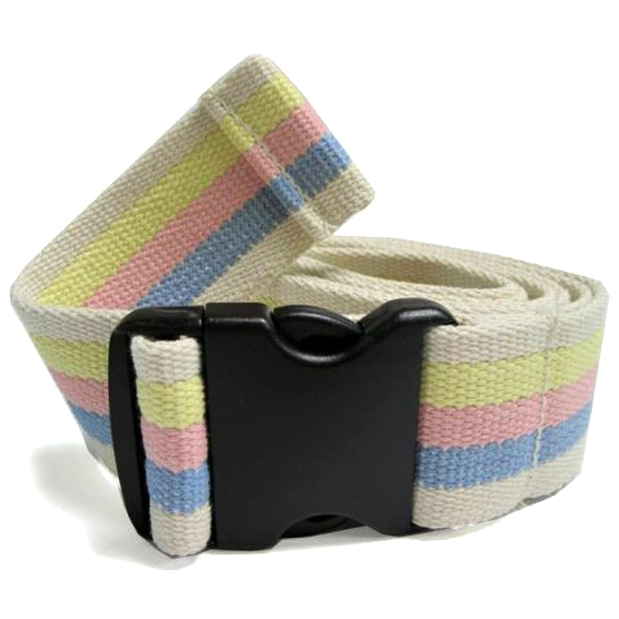 McKesson Pastel Stripe Gait Belt, 60 Inch – Heavy-Duty Transfer Belt with Delrin Buckle