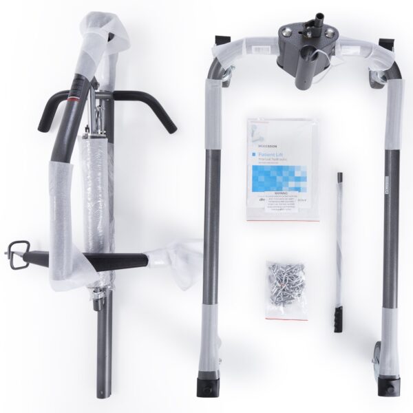 McKesson Hydraulic Patient Lift with 450 lb Capacity – Easy-Operate Manual Transfer Equipment - Image 2