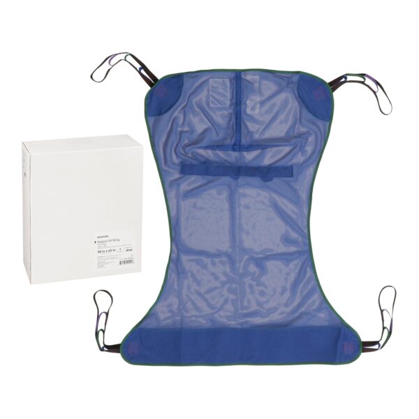 McKesson Mesh Full Body Patient Sling, Large - Supports up to 600 lbs with Reinforced Polyester Mesh - Image 3