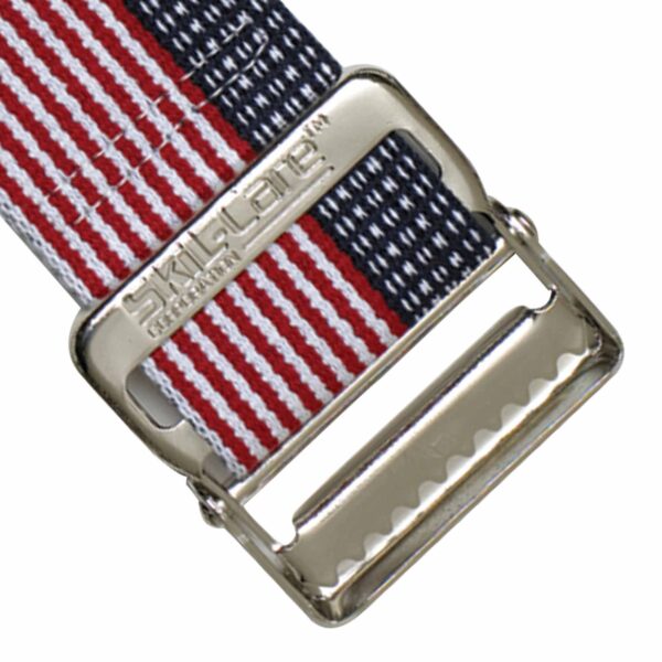 SkiL-Care Heavy-Duty Gait Belt with Metal Buckle, Stars & Stripes Design, 60 Inch - Image 3