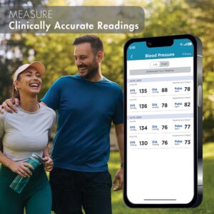 McKesson Blood Pressure Monitor Upper Arm Cuff - Reusable Adult Cuff, Fits 8.6 to 17.7 Inch Circumference, Black & White Cloth Fabric, Battery Operated