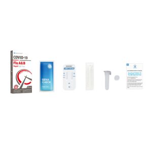 GenaCheck COVID-19 and Flu A & B Rapid Self-Test Kit (Part No. RA9-E02402)