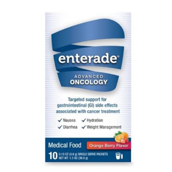 enterade® Advanced Oncology Orange-Berry Medical Food Powder - Single Serve Packets for Cancer Treatment Support - Image 2