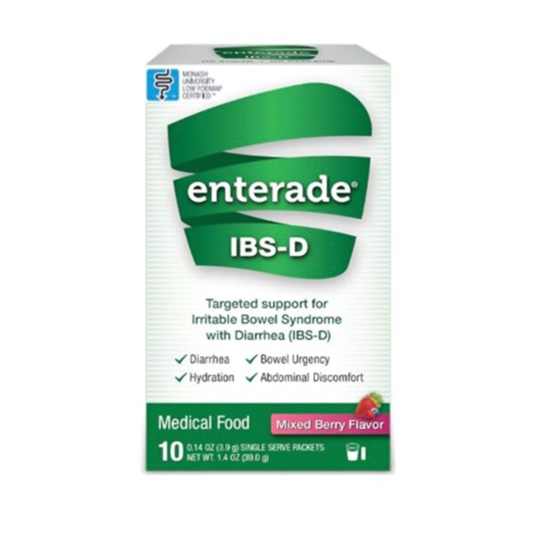 enterade® IBS-D Mixed Berry Dietary Support Medical Food - Single Serve Packets - Image 2