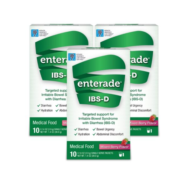enterade® IBS-D Mixed Berry Dietary Support Medical Food - Single Serve Packets - Image 4
