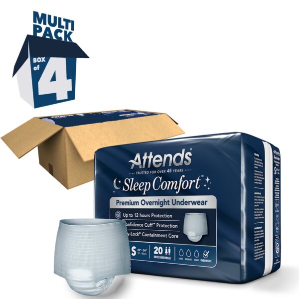 Attends Sleep Comfort Premium Overnight Incontinence Underwear Small, 20-34 Inch Waist/Hip - Image 10