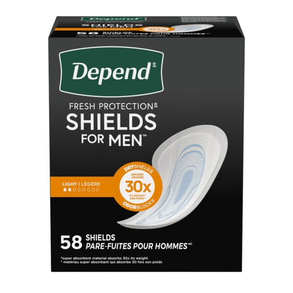 Depend® Shields for Men Light Bladder Control Pads – Discreet, Comfortable, and Reliable Protection - Image 4