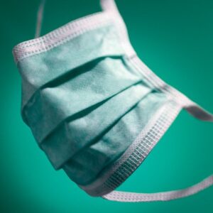 Cardinal Health Insta-Gard® Surgical Mask with Tie Closure - Bacterial & Particle Filtration Efficiency, Blue, NonSterile