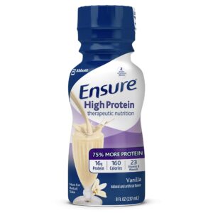 Ensure High Protein Vanilla Shake - Nutritional Supplement for Adults, 8 oz Bottle