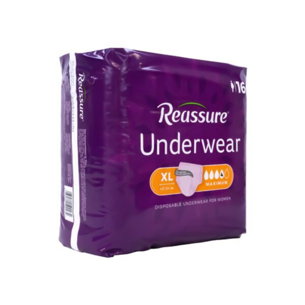 Reassure® Maximum Heavy Absorbency X-Large Female Disposable Pull-On Underwear, Cloth-Like Backing - Image 3