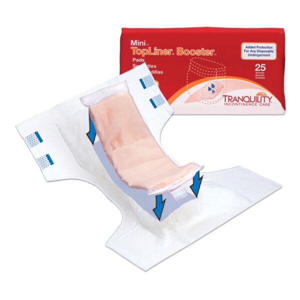 Tranquility TopLiner Mini Incontinence Booster Pad - Heavy Absorbency, 2.75 x 10.5 Inches, 5.7 oz Capacity - Image 4