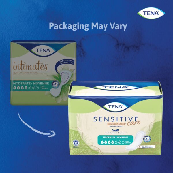 TENA Sensitive Care Moderate Bladder Control Pad – 11 Inch Length, 20 Pack - Image 2