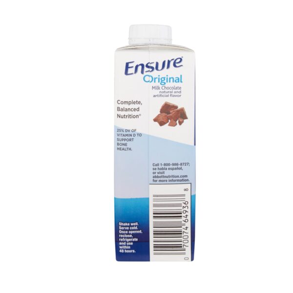 Ensure Original Therapeutic Nutrition Shake, Chocolate - 8 oz, Pack of 24 by Ensure - Image 3
