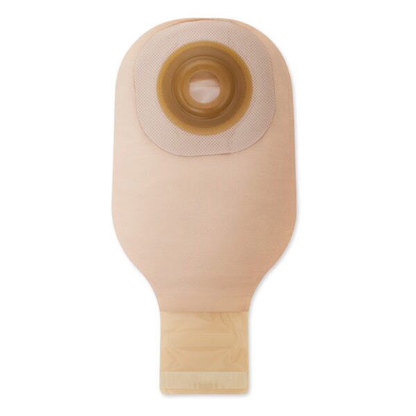 Premier™ Flextend™ One-Piece Beige Ostomy Pouch System - 12 Inch Drainable, Pre-Cut for 1 Inch Stomas - Image 2